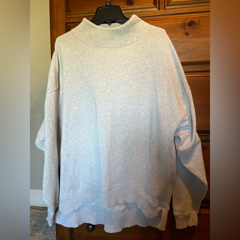 Aerie Down to Earth Mock Neck Sweatshirt
